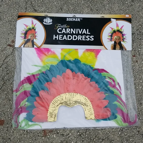 Feather Carnival Headdress - Picture 5 of 5